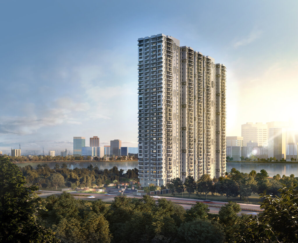 Modern high-rise apartment tower at ASBL Spire representing quality urban living.