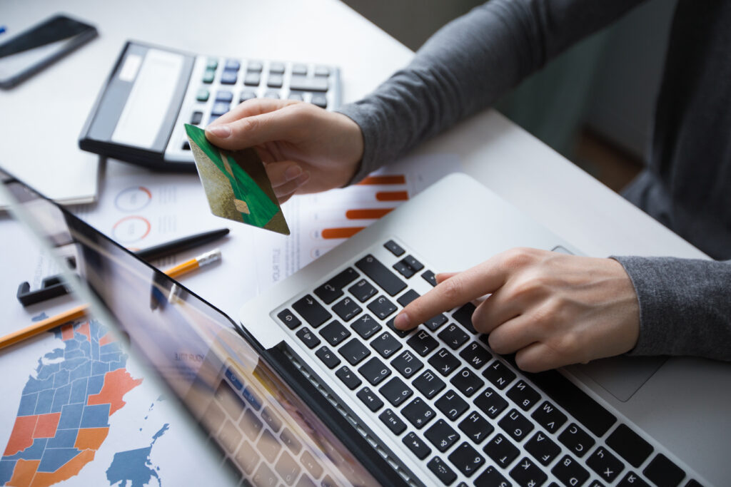 Mortgage financing workflow involving credit card usage, budgeting tools, and investment documentation