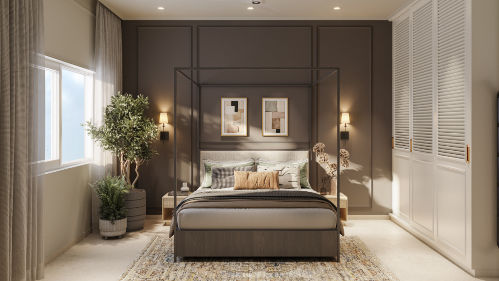 3bhk bedroom illustration
