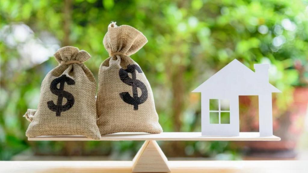 Balance scale showing cost versus value in real estate decisions