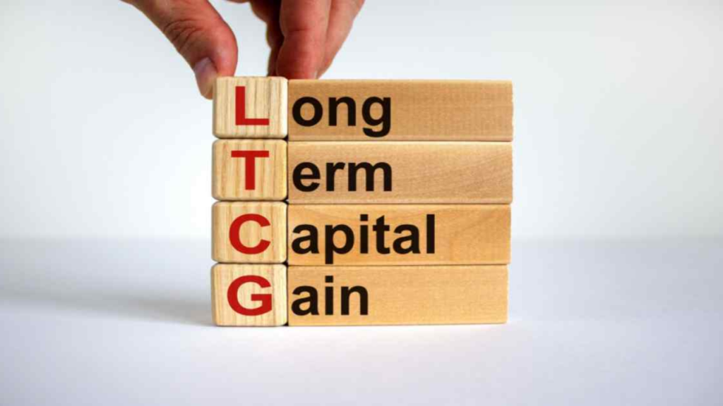 Long term capital gains in real estate showing taxation on property appreciation