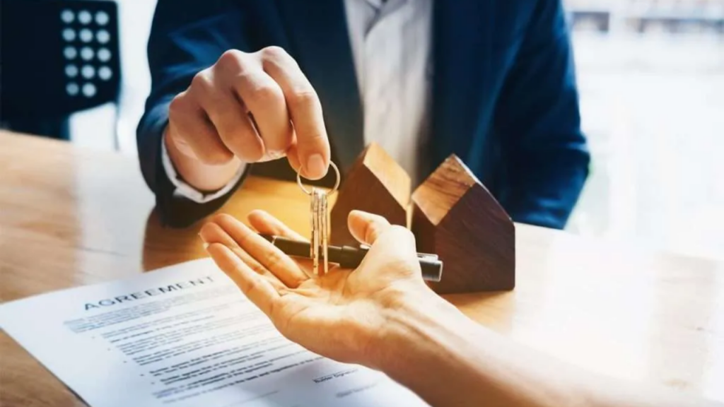 Property transfer agreement execution following signed real estate contract documentation