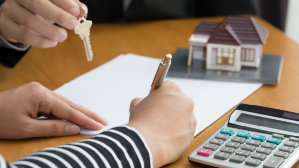 Real estate agreement showing legal documentation in property transactions